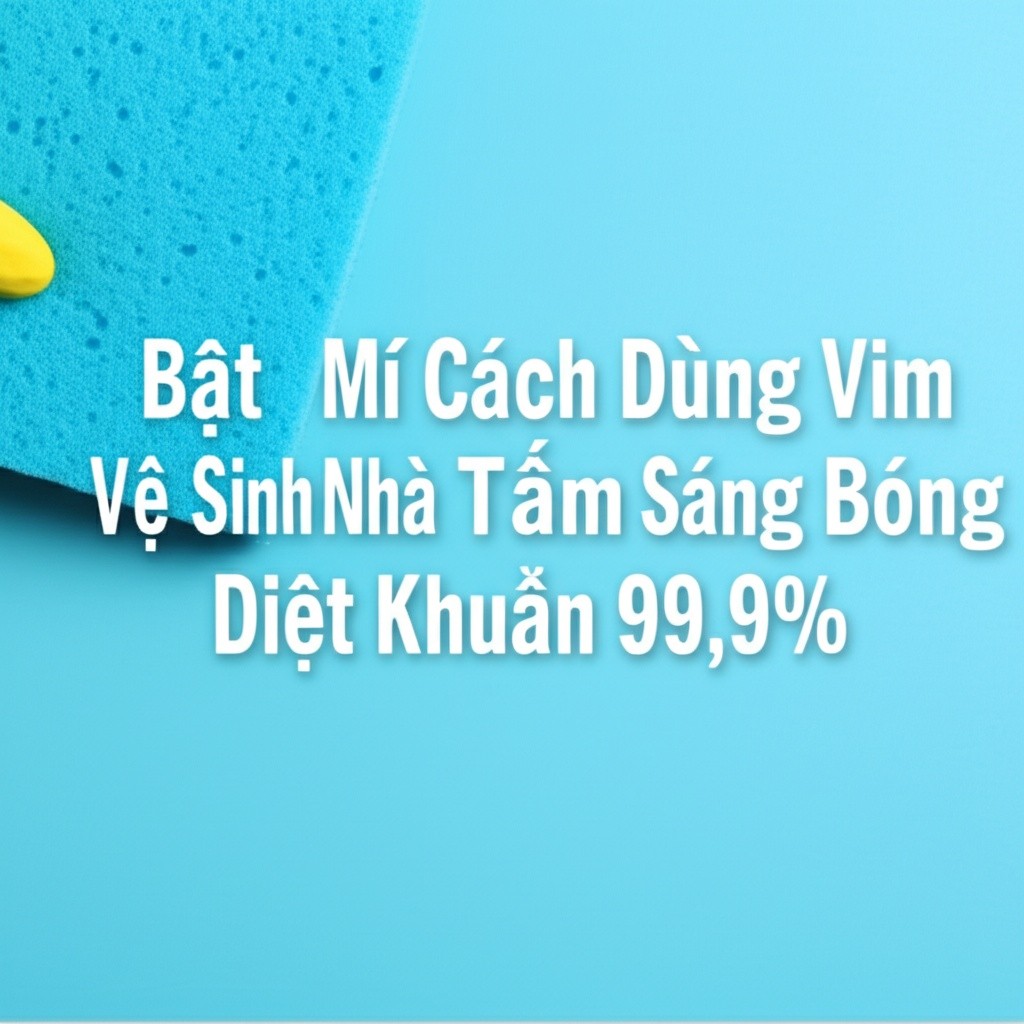 Hình minh họa cho bài viết: Bật Mí Cách Dùng Vim Vệ Sinh Nhà Tắm Sáng Bóng, Diệt Khuẩn 99,9%