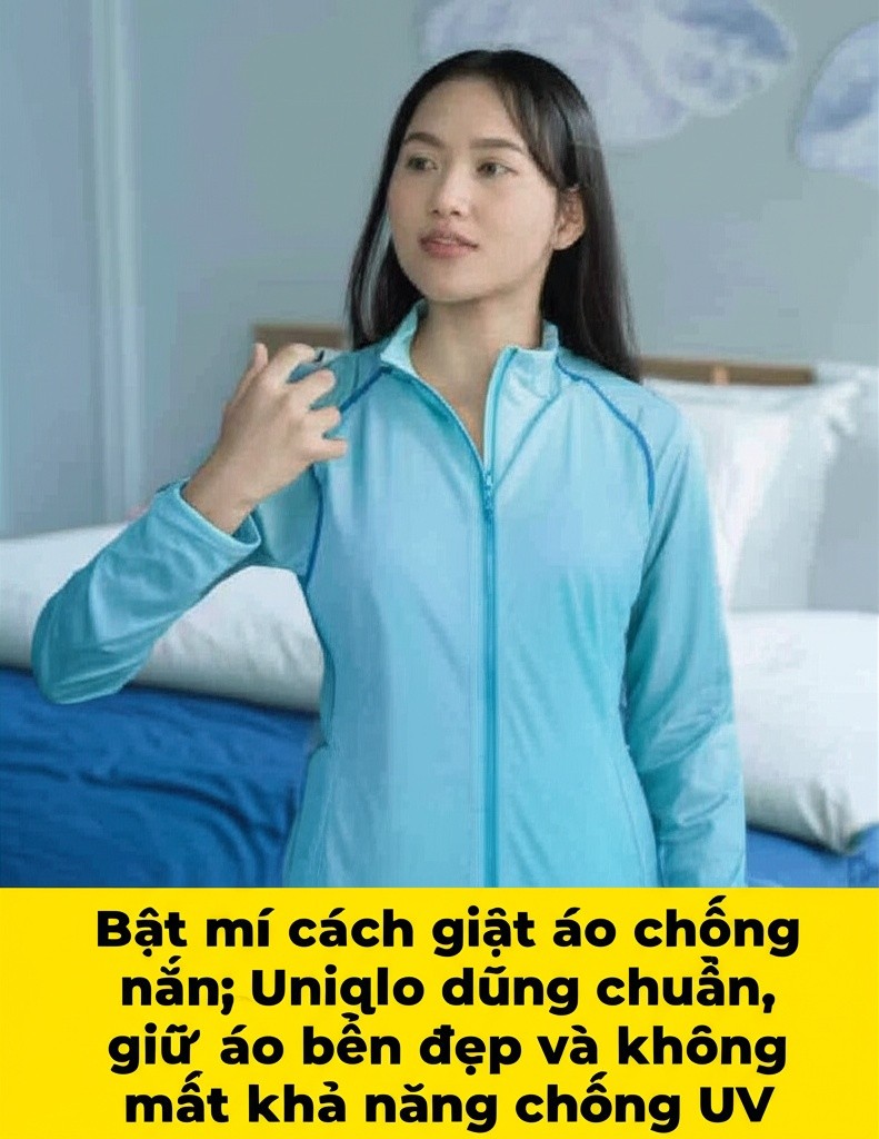 Hình minh họa cho bài viết: Bật mí cách giặt áo chống nắng Uniqlo đúng chuẩn, giữ áo bền đẹp và không mất khả năng chống UV
