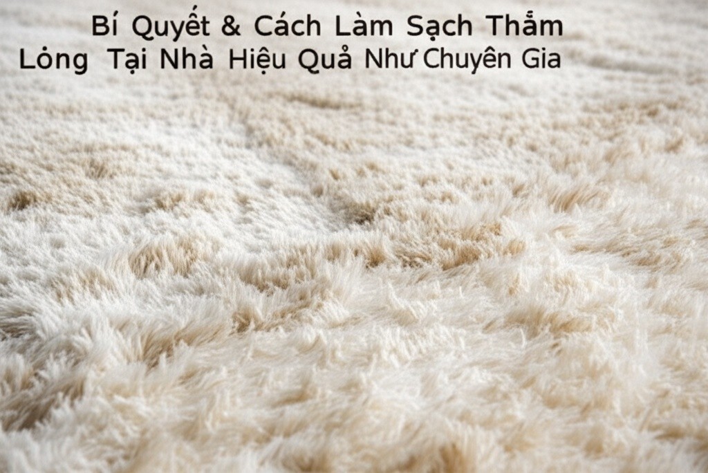 Hình minh họa cho bài viết: Bí Quyết & Cách Làm Sạch Thảm Lông Tại Nhà Hiệu Quả Như Chuyên Gia