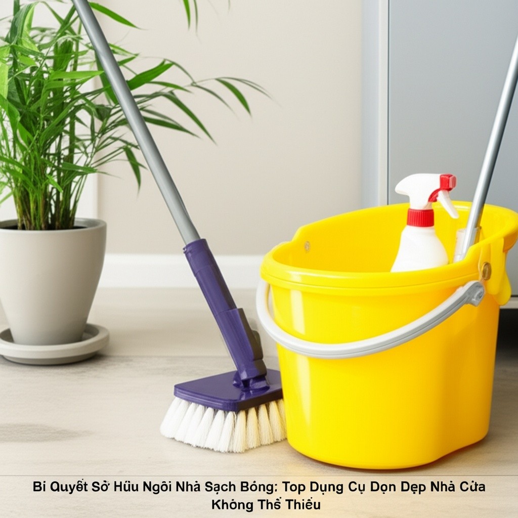 Hình minh họa cho bài viết: Bí Quyết Sở Hữu Ngôi Nhà Sạch Bóng: Top Dụng Cụ Dọn Dẹp Nhà Cửa Không Thể Thiếu