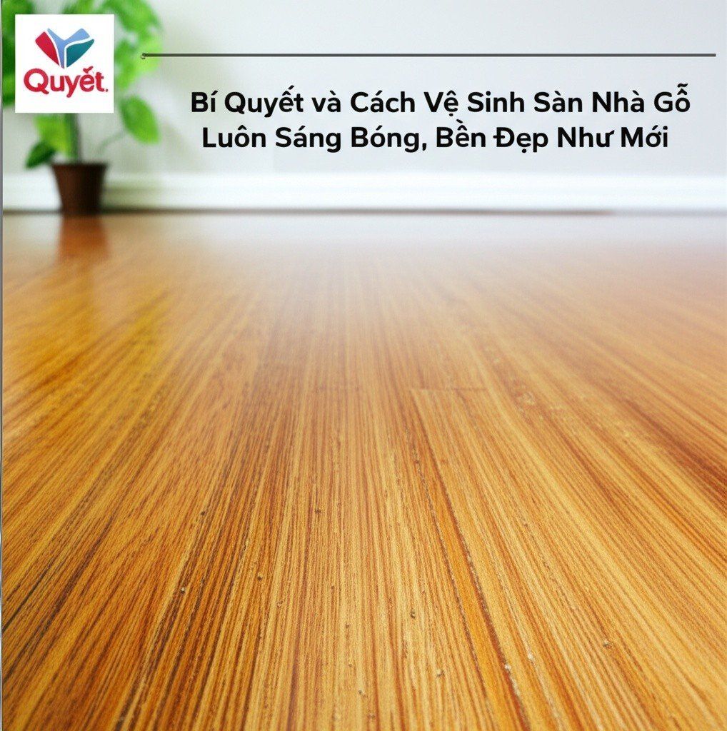 Hình minh họa cho bài viết: Bí Quyết và Cách Vệ Sinh Sàn Nhà Gỗ Luôn Sáng Bóng, Bền Đẹp Như Mới