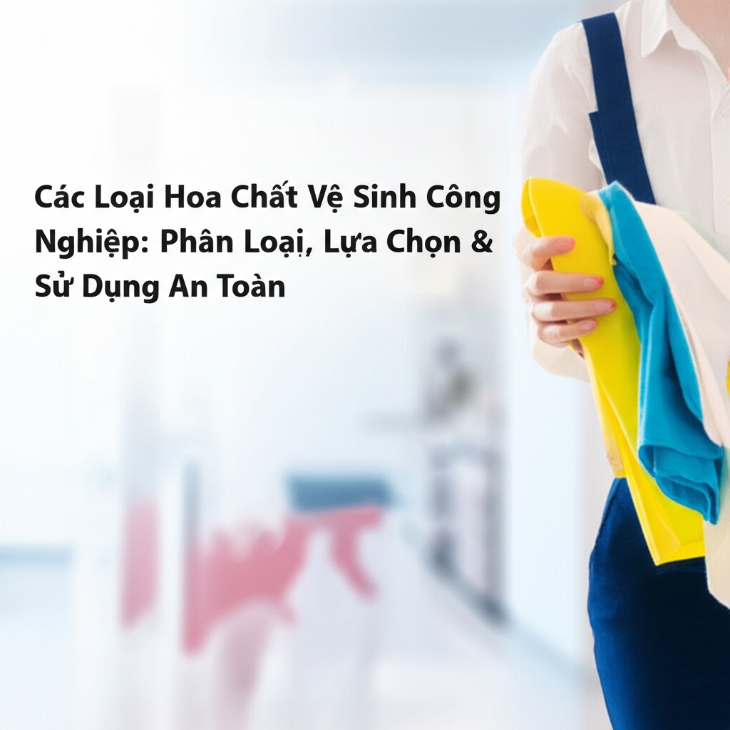 Hình minh họa cho bài viết: Các Loại Hóa Chất Vệ Sinh Công Nghiệp: Phân Loại, Lựa Chọn & Sử Dụng An Toàn