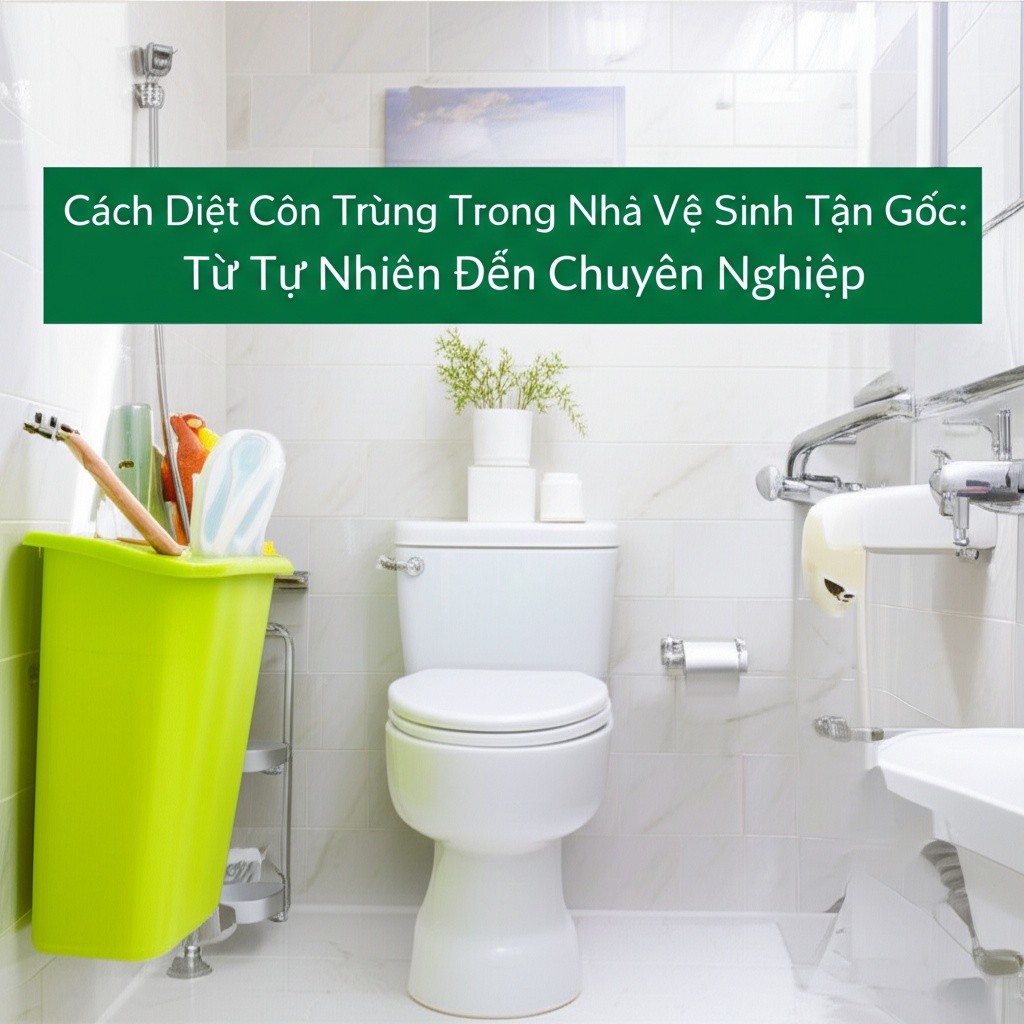 Hình minh họa cho bài viết: Cách Diệt Côn Trùng Trong Nhà Vệ Sinh Tận Gốc: Từ Tự Nhiên Đến Chuyên Nghiệp