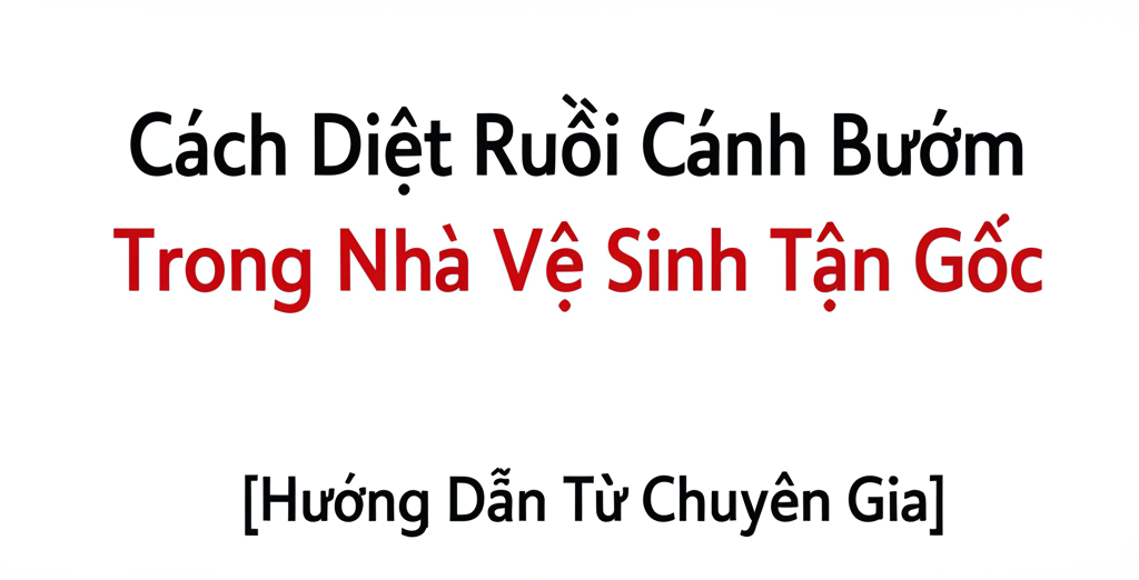 Hình minh họa cho bài viết: Cách Diệt Ruồi Cánh Bướm Trong Nhà Vệ Sinh Tận Gốc [Hướng Dẫn Từ Chuyên Gia]
