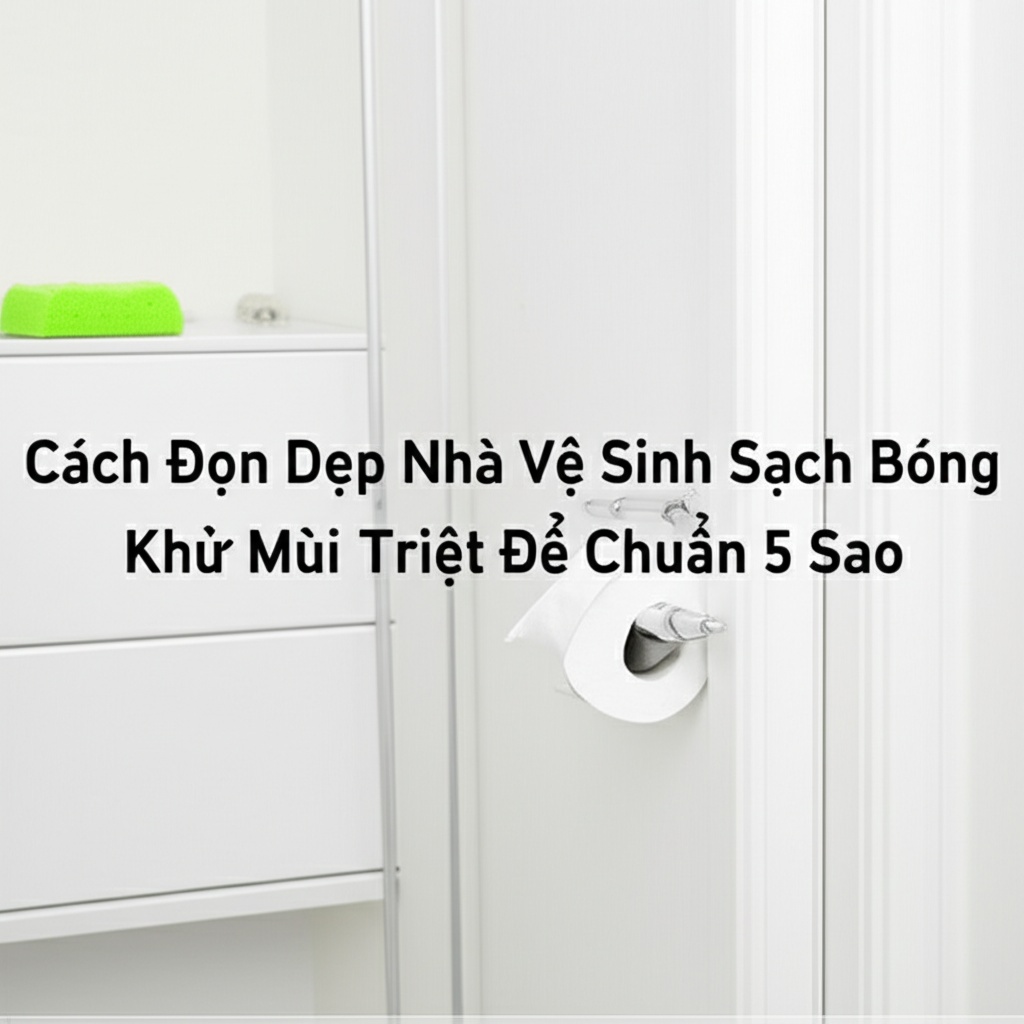 Hình minh họa cho bài viết: Cách Dọn Dẹp Nhà Vệ Sinh Sạch Bóng, Khử Mùi Triệt Để Chuẩn 5 Sao