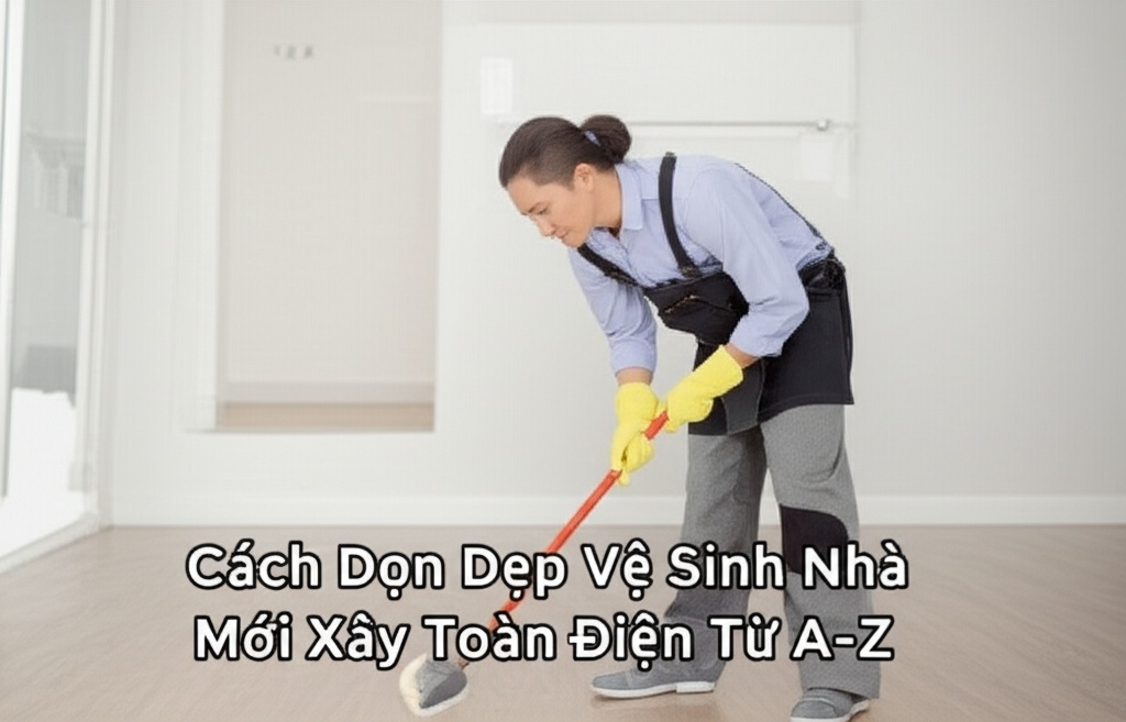Hình minh họa cho bài viết: Cách Dọn Dẹp Vệ Sinh Nhà Mới Xây Toàn Diện Từ A-Z