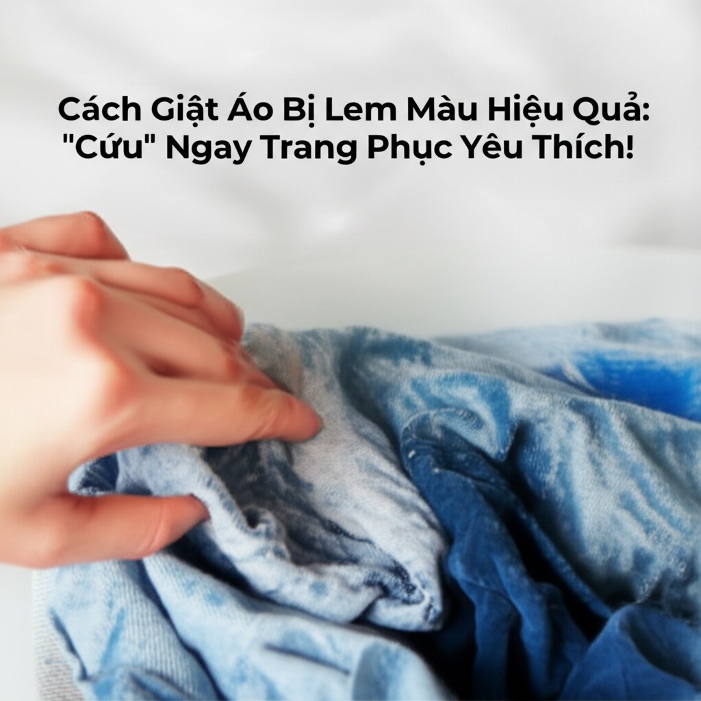 Hình minh họa cho bài viết: Cách Giặt Áo Bị Lem Màu Hiệu Quả: 