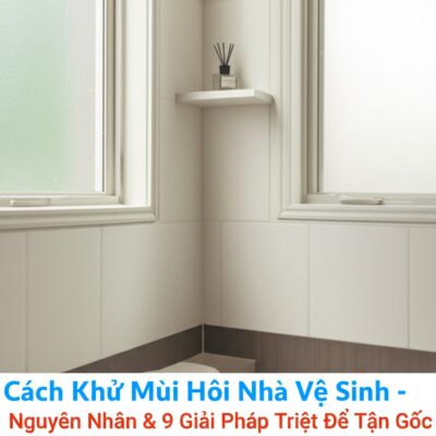 Cách Khử Mùi Hôi Nhà Vệ Sinh - Nguyên Nhân & 9 Giải Pháp Triệt Để Tận Gốc