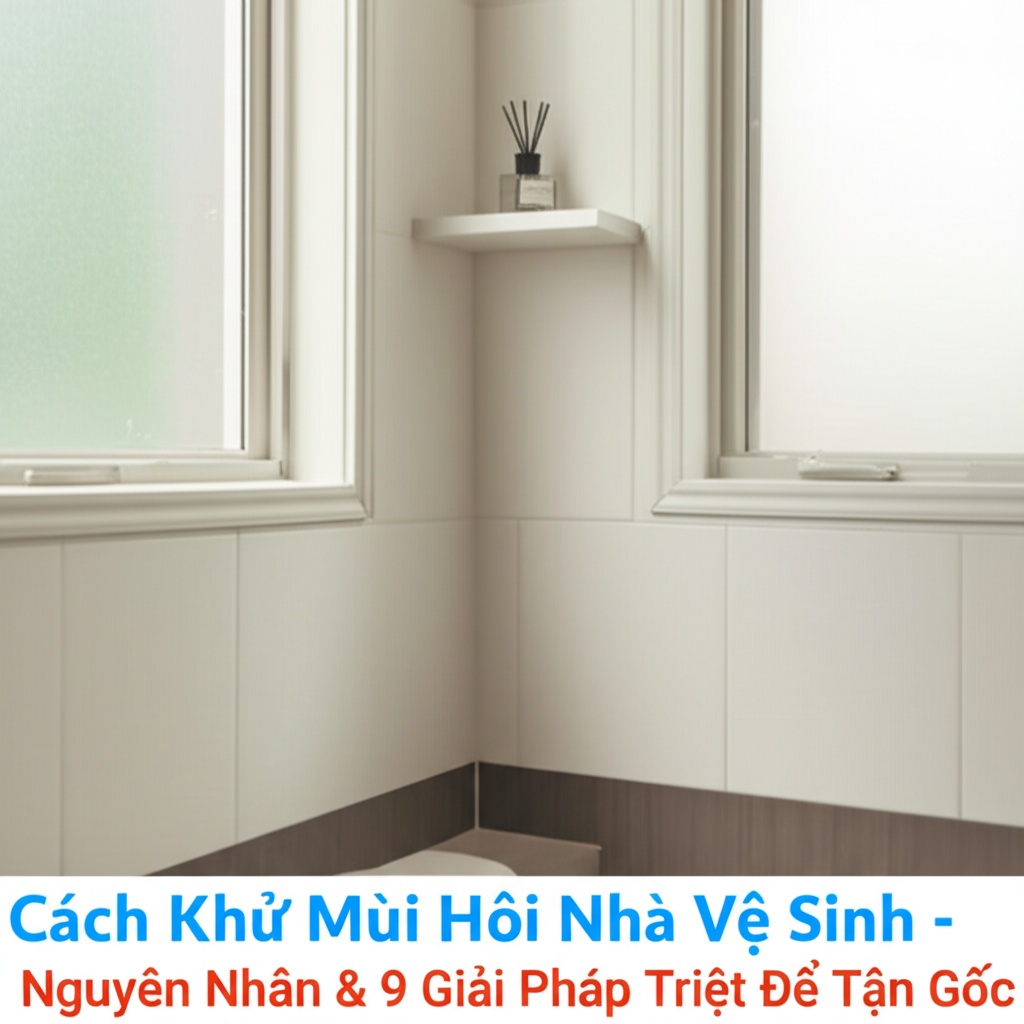 Hình minh họa cho bài viết: Cách Khử Mùi Hôi Nhà Vệ Sinh - Nguyên Nhân & 9 Giải Pháp Triệt Để Tận Gốc
