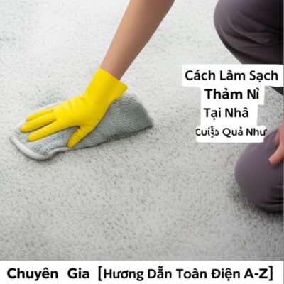 Cách Làm Sạch Thảm Nỉ Tại Nhà Hiệu Quả Như Chuyên Gia [Hướng Dẫn Toàn Diện A-Z]