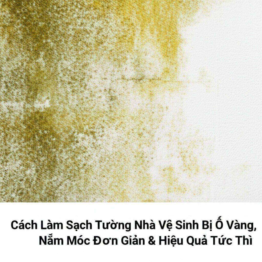 Hình minh họa cho bài viết: Cách Làm Sạch Tường Nhà Vệ Sinh Bị Ố Vàng, Nấm Mốc Đơn Giản & Hiệu Quả Tức Thì