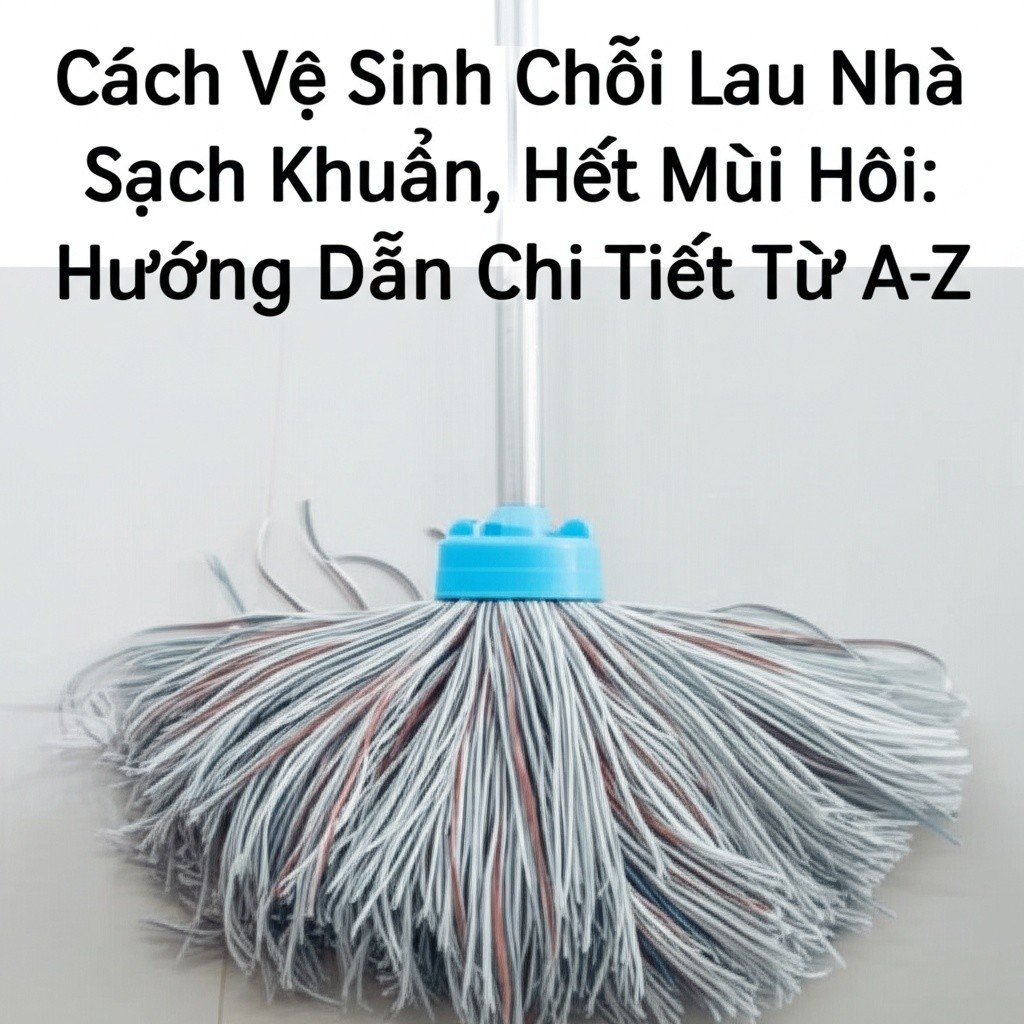 Hình minh họa cho bài viết: Cách Vệ Sinh Chổi Lau Nhà Sạch Khuẩn, Hết Mùi Hôi: Hướng Dẫn Chi Tiết Từ A-Z