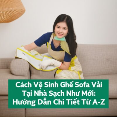 Cách Vệ Sinh Ghế Sofa Vải Tại Nhà Sạch Như Mới: Hướng Dẫn Chi Tiết Từ A-Z