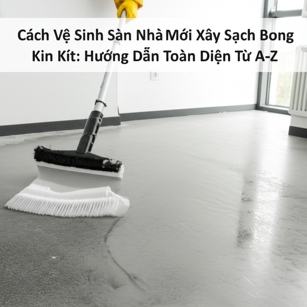Hình minh họa cho bài viết: Cách Vệ Sinh Sàn Nhà Mới Xây Sạch Bong Kin Kít: Hướng Dẫn Toàn Diện Từ A-Z