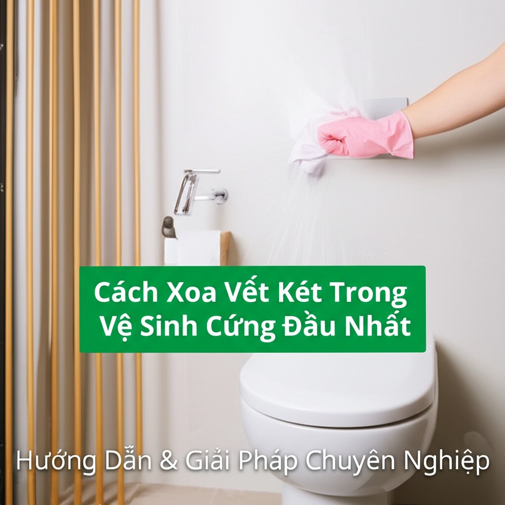 Hình minh họa cho bài viết: Cách Xóa Vết Két Trong Nhà Vệ Sinh Cứng Đầu Nhất: Hướng Dẫn & Giải Pháp Chuyên Nghiệp