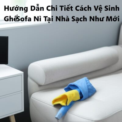 Hướng Dẫn Chi Tiết Cách Vệ Sinh Ghế Sofa Nỉ Tại Nhà Sạch Như Mới
