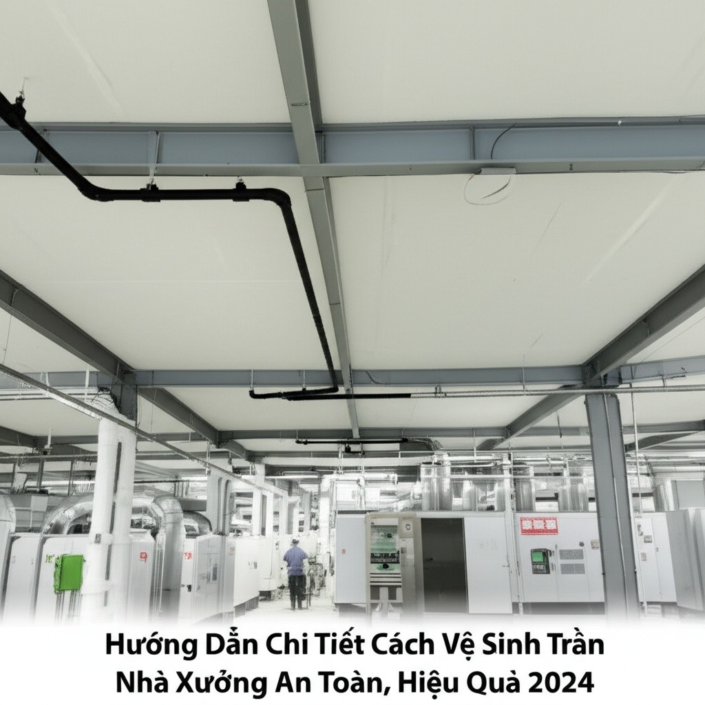 Hình minh họa cho bài viết: Hướng Dẫn Chi Tiết Cách Vệ Sinh Trần Nhà Xưởng An Toàn, Hiệu Quả 2024