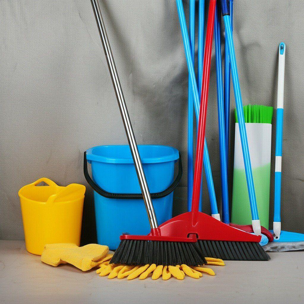 Hình minh họa cho bài viết: Trọn Bộ Dụng Cụ Làm Vệ Sinh Công Nghiệp: Bí Quyết Chọn Mua & Tối Ưu Hiệu Quả